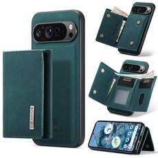For Google Pixel 9 Pro XL DG.MING M1 Series 3-Fold Multi Card Wallet + Magnetic Phone Case(Green)