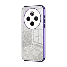For vivo Y300 Pro Gradient Glitter Powder Electroplated Phone Case(Purple)