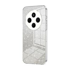 For Redmi 14R Gradient Glitter Powder Electroplated Phone Case(Transparent)