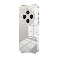 Per Xiaomi Redmi 14R Custodia per telefono con foro sottile e placcatura trasparente (trasparente)