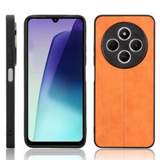 Per Redmi 14C 4G Custodia per telefono con motivo a mucca e cuciture (giallo)