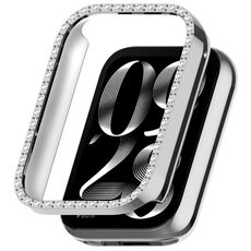 Per Xiaomi Mi Band 8 Pro Diamond PC Half Coverage Watch Custodia protettiva (argento)