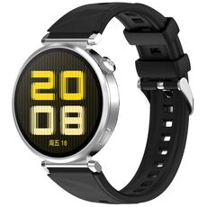For Huawei Watch GT 5 Pro 42mm Quick Release Silicone Watch Band(Black)