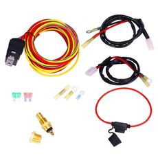 Kit cablaggio ventola di raffreddamento termostato elettrico doppio 40A (40A 12V 4 pin)