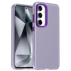 For Samsung Galaxy S23 FE 5G Candy PC Hybrid TPU Shockproof Phone Case(Purple)