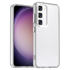 Per Samsung Galaxy S23 5G Candy PC Hybrid TPU antiurto Custodia per telefono (bianco)