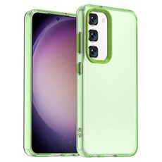 For Samsung Galaxy S23 5G Candy PC Hybrid TPU Shockproof Phone Case(Green)
