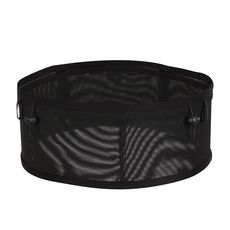 Close-fitting Sports Waist Bag Lightweight Marathon Running Belt, Size: L(Black)