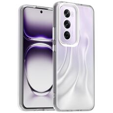 Per OPPO Reno12 Global Candy PC Hybrid TPU Custodia antiurto per telefono (bianco)