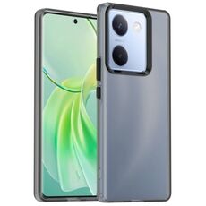 Per vivo Y200 Pro Candy PC Hybrid TPU antiurto Custodia per telefono (nero)