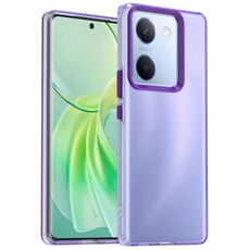 Per vivo Y200 Pro Candy PC Hybrid TPU antiurto Custodia per telefono (viola)