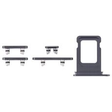 Per iPhone 16 Pro Vassoio Scheda SIM Originale + Tasti Laterali (Nero)