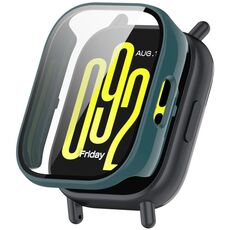 Per Redmi Watch 5 Active Tempered Film Custodia protettiva per orologio PC integrata (verde pino)