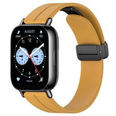 Per Redmi Watch 5 Lite cinturino in silicone con fibbia magnetica pieghevole (giallo)