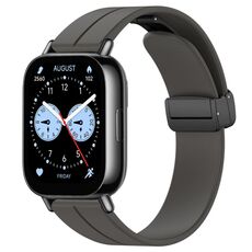 Per Redmi Watch 5 Lite cinturino in silicone con fibbia magnetica pieghevole (grigio siderale)