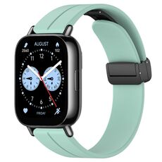 Per Redmi Watch 5 Active Cinturino in silicone con fibbia magnetica pieghevole (verde acqua)