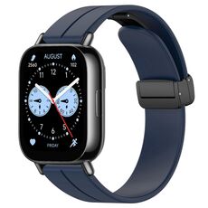 Per Redmi Watch 5 Active Cinturino in silicone con fibbia magnetica pieghevole (blu notte)