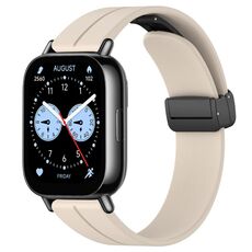 Per Redmi Watch 5 Active cinturino in silicone con fibbia magnetica pieghevole (Starlight)