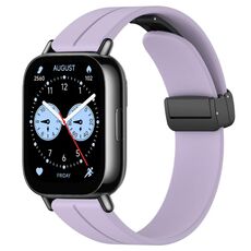 Per Redmi Watch 5 Active cinturino in silicone con fibbia magnetica pieghevole (viola)