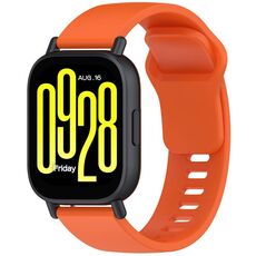 Per Redmi Watch 5 Active Youth Version cinturino in silicone a sgancio rapido tinta unita (arancione)