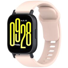 Per Redmi Watch 5 Active Youth Version cinturino in silicone a sgancio rapido tinta unita (rosa chiaro)