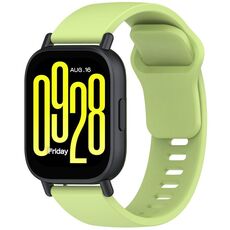 Per Redmi Watch 5 Active Youth Version cinturino in silicone a sgancio rapido tinta unita (lime)
