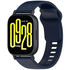 Per Redmi Watch 5 Active Youth Version cinturino in silicone a sgancio rapido tinta unita (blu inchiostro)