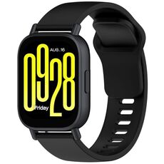 Per Redmi Watch 5 Lite Youth Version cinturino in silicone a sgancio rapido tinta unita (nero)