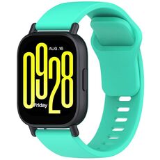 Per Redmi Watch 5 Lite Youth Version cinturino in silicone a sgancio rapido tinta unita (verde acqua)