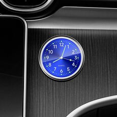 Orologio luminoso al quarzo elettronico digitale per auto, colore: blu rubino