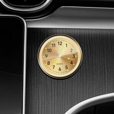 Orologio luminoso al quarzo elettronico digitale per auto, colore: oro