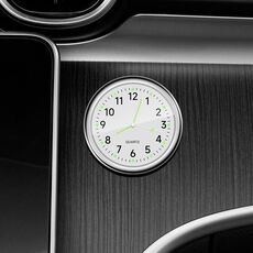 Orologio luminoso al quarzo elettronico digitale per auto, colore: bianco