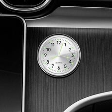 Orologio luminoso al quarzo elettronico digitale per auto, colore: argento