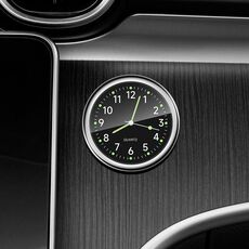 Orologio luminoso al quarzo elettronico digitale per auto, colore: nero