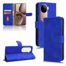 Per vivo V40e 5G India / iQOO Z9s 5G Custodia in pelle magnetica con chiusura magnetica (blu)