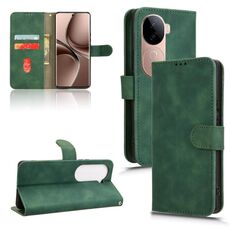 Per vivo V40e 5G India / iQOO Z9s 5G Custodia in pelle magnetica con chiusura magnetica (verde)
