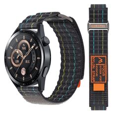 Cinturino per orologio sportivo in nylon a doppia sezione da 22 mm (grigio)
