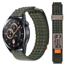 Cinturino per orologio sportivo in nylon a doppia sezione da 22 mm (verde)