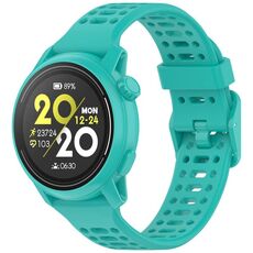Per cinturino in silicone Coros Pace 3 tinta unita a sgancio rapido da 22 mm (verde)