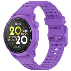 Per cinturino in silicone Coros Pace 3 tinta unita a sgancio rapido da 22 mm (viola)