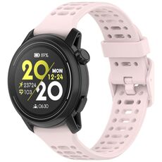 Per cinturino in silicone Coros Pace 3 tinta unita a sgancio rapido da 22 mm (rosa chiaro)