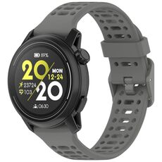 Per cinturino in silicone Coros Pace 3 tinta unita a sgancio rapido da 22 mm (grigio scuro)