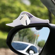 1 paio di specchietti retrovisori per auto, per angoli ciechi, specchietti rotondi per retromarcia (bianco)