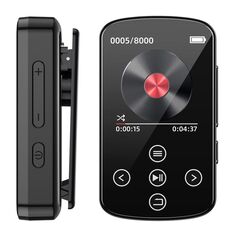Lettore musicale MP3 Bluetooth HIFI Sport Clip Touch Screen MP4, Memoria: 8 GB (Nero)