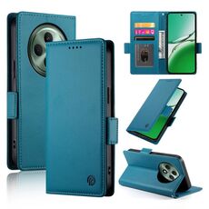 Per OPPO Reno12 F 4G / 5G / F27 India Custodia per telefono in pelle smerigliata magnetica con fibbia laterale (blu)