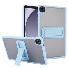 For Samsung Galaxy Tab A9 Skin Feel Holder PC Hybrid TPU Tablet Case(Light Blue)