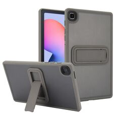 Custodia per tablet in TPU ibrida per PC con supporto in pelle per Samsung Galaxy Tab S6 Lite P610 / P615 (grigio)