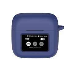 Per JBL Tour Pro 3 Custodia protettiva in silicone per auricolari wireless (blu scuro)