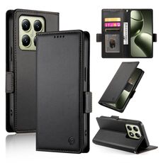 Per Xiaomi 14T Custodia per telefono in pelle smerigliata magnetica con fibbia laterale (nera)