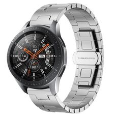 For Samsung Galaxy Watch 46mm Titanium Alloy 22mm Metal Watch Band(Silver)